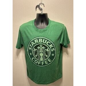Vintage Green Starbucks Tshirt Slim Fit‎ Size Medium